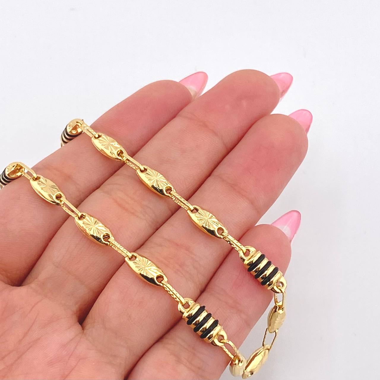 Cadena Rustica Diamantada 12.65gr / 60cm / 5mm Oro Amarillo 18K *