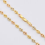 Cadena GC 8.55gr / 60cm / 3.4mm Tres Oros 18K *