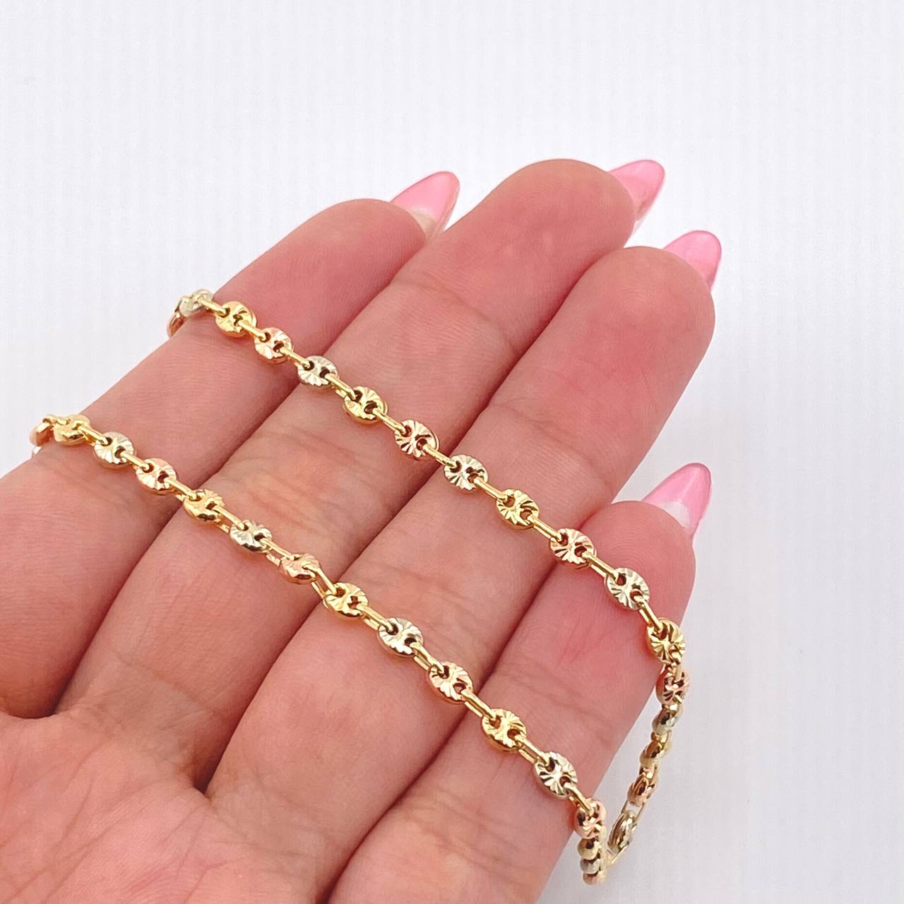 Cadena GC 8.55gr / 60cm / 3.4mm Tres Oros 18K *