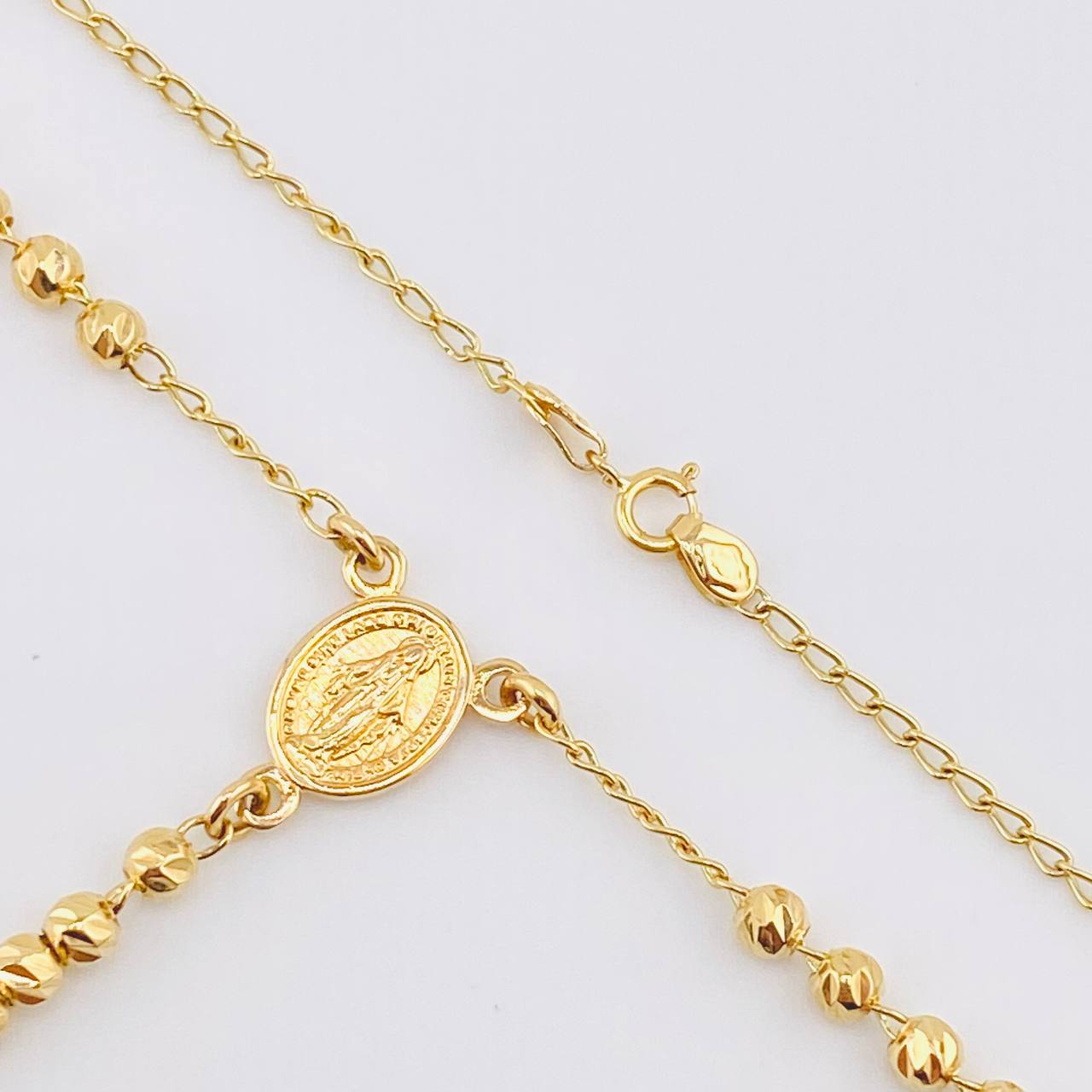 Rosario Virgen Milagrosa 6.7gr / 50cm / 3mm mm Oro Amarillo 18K *