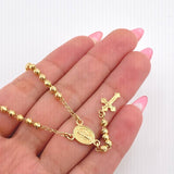 Rosario Virgen Milagrosa 6.7gr / 50cm / 3mm mm Oro Amarillo 18K *