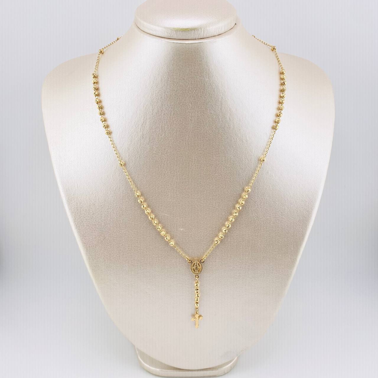 Rosario Virgen Milagrosa 6.7gr / 50cm / 3mm mm Oro Amarillo 18K *