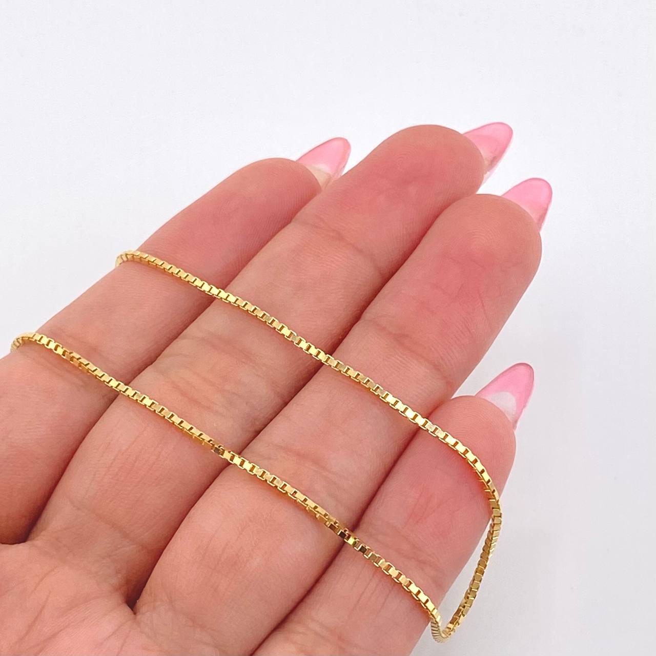 Cadena Veneciana 4.8gr / 45cm / 1.7mm Oro Amarillo +3 18K *