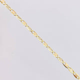 Cadena Plana Diamantada 1.45gr / 35cm / 1.6mm Tres Oros +3 18K *