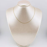 Cadena Plana Diamantada 1.45gr / 35cm / 1.6mm Tres Oros +3 18K *