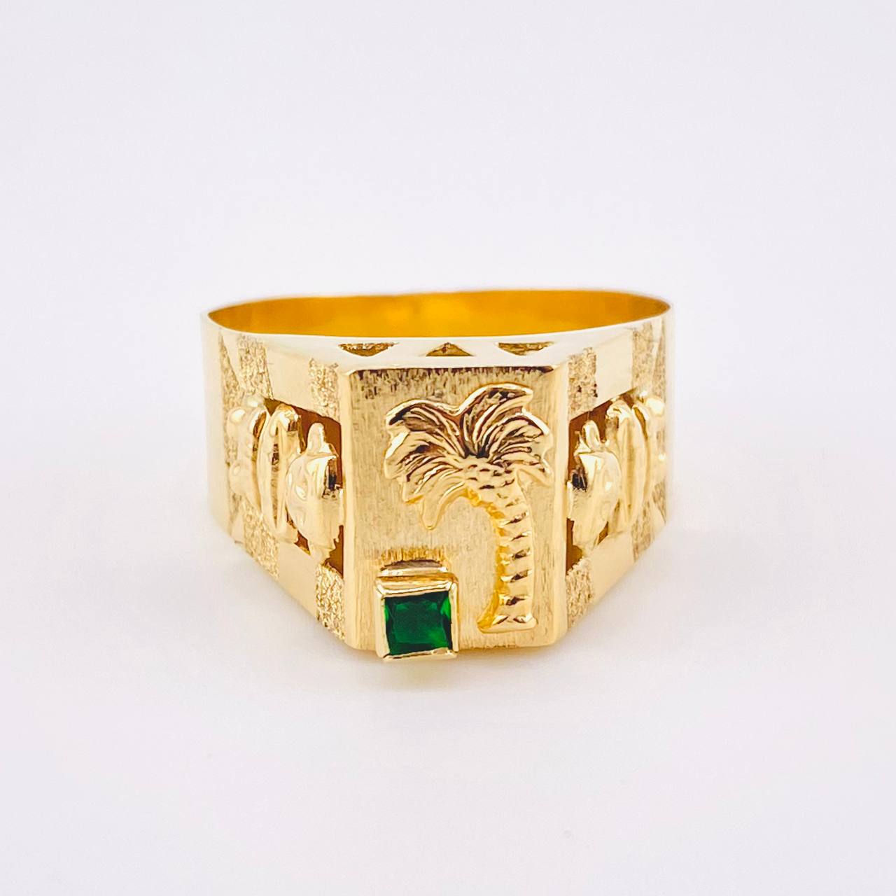 Anillo Palma Quimbaya 4.75gr / T9 3/4 / Oro Amarillo 18K ©
