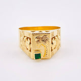 Anillo Palma Quimbaya 4.05gr / T8 1/4 / Oro Amarillo 18K