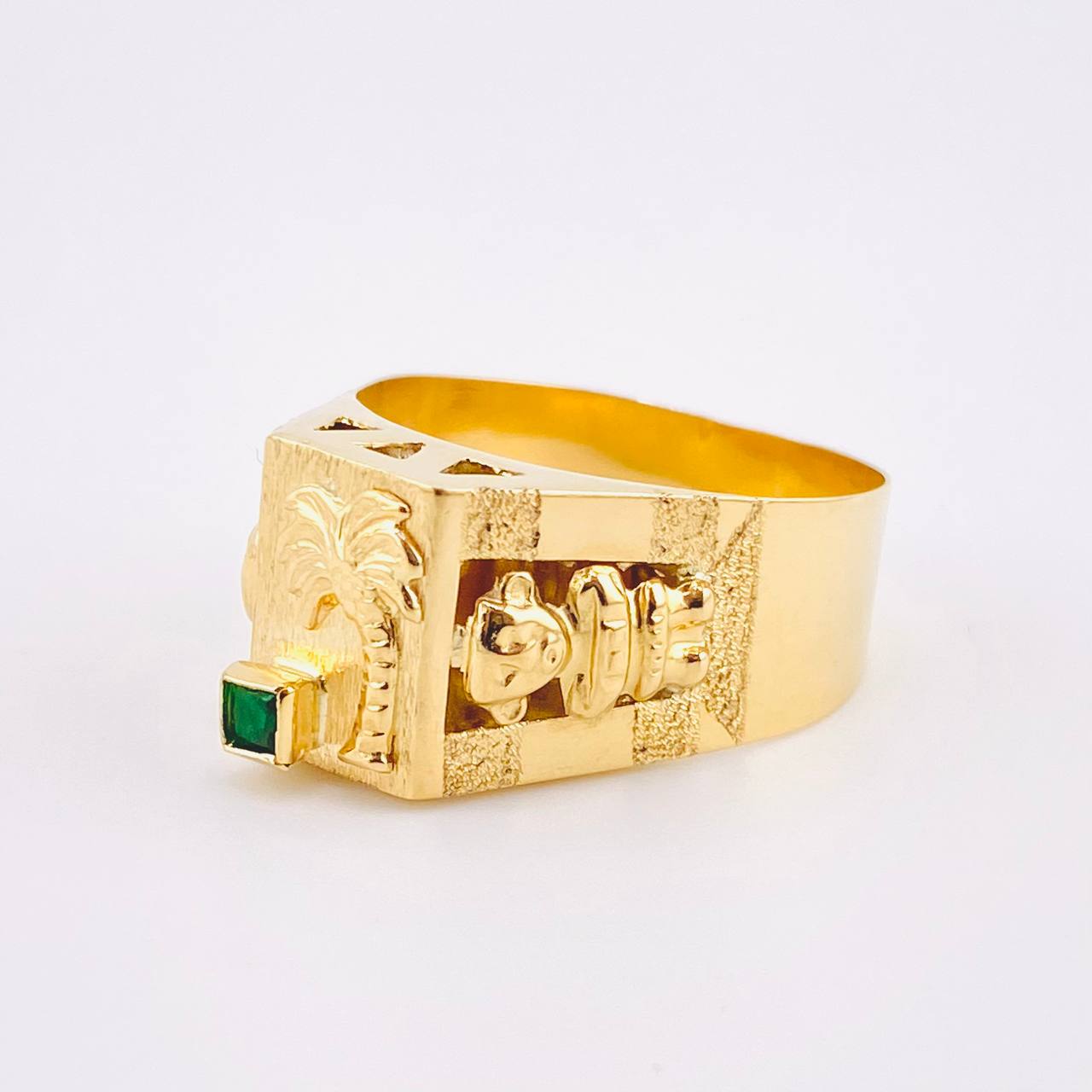 Anillo Palma Quimbaya 4.05gr / T8 1/4 / Oro Amarillo 18K