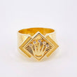 Anillo Rombo Corona 5.15gr / T10 3/4 / Oro Amarillo 18K *