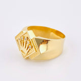 Anillo Rombo Corona 5.15gr / T10 3/4 / Oro Amarillo 18K *