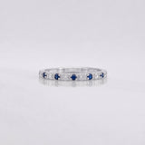 Anillo Churumbela Zafiro 0.19pts 1.25g / T6 3/4 Plata 925