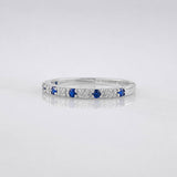 Anillo Churumbela Zafiro 0.19pts 1.25g / T6 3/4 Plata 925