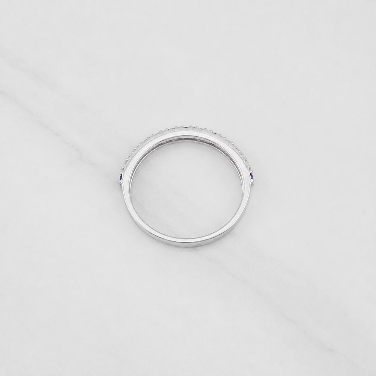 Anillo Churumbela Zafiro 0.19pts 1.25g / T6 3/4 Plata 925