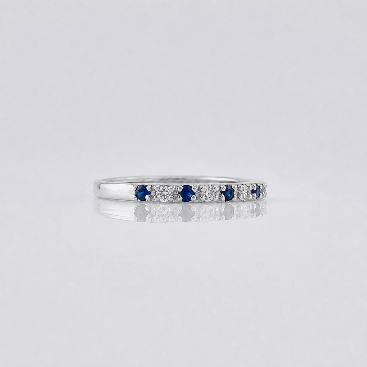 Anillo Churumbela Zafiro 0.19pts 1.25g / T6 3/4 Plata 925