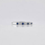 Anillo Churumbela Zafiro 0.19pts 1.25g / T6 3/4 Plata 925