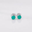 Topos Tres Garras Esmeralda 50pts 0.75g / 4.37mm Plata 925
