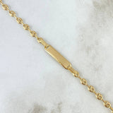 Pulso GC 1.7gr / 14cm / 3mm Placa Rectangular Curva Oro Amarillo
