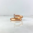 Anillo Clavo 6.3gr / T10 / Circones Blancos Oro Rosa