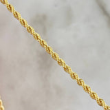 Cadena Lazo 2.45gr / 40cm / 2.2mm Oro Amarillo +3