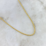 Cadena Lazo 3.65gr / 60cm / 2.1mm Oro Amarillo +3
