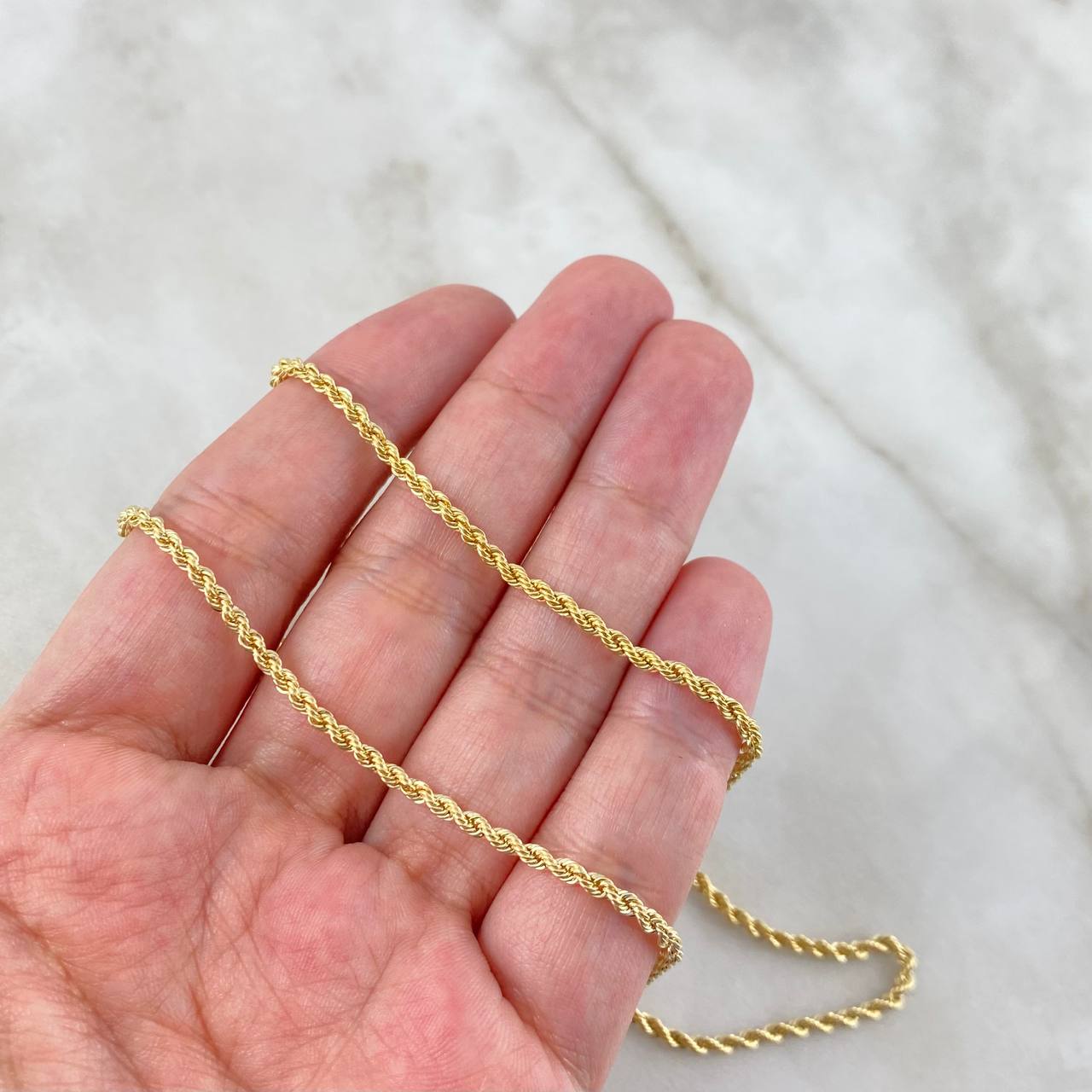 Cadena Lazo 2.9gr / 50cm / 2.1mm Oro Amarillo +3 18K *