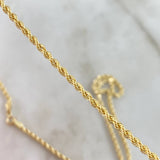 Cadena Lazo 2.9gr / 50cm / 2.1mm Oro Amarillo +3 18K *