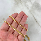 Cadena Cubana 6.7gr / 50cm / 4mm Oro Amarillo +0 *