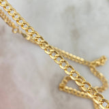 Cadena Cubana 8.35gr / 50cm / 4mm Oro Amarillo +1 18K