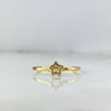 Anillo Estrella 1.35gr / T8 1/4 / Oro Amarillo *