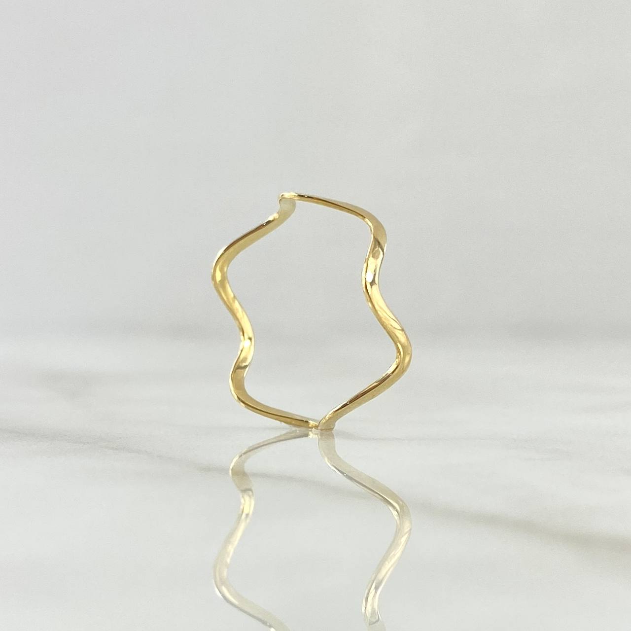 Anillo  Zig - Zag 0.8gr / T5 3/4 / Oro Amarillo 18K