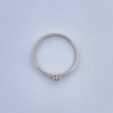 Anillo Solitario Diamante 1.45gr / T5 3/4 / Oro Blanco 18K %