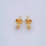 Topos Chaton Diamante 0.9gr / 2.85mm Oro Amarillo 18K %