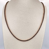 Cadena Tenis 21.4gr / 45.5cm / 4mm Oro Rosa 18K %