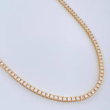 Cadena Tenis 24.4gr / 45.6cm / 4mm Oro Amarillo 18K %