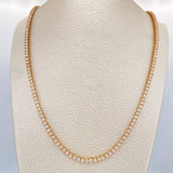 Cadena Tenis 24.4gr / 45.6cm / 4mm Oro Amarillo 18K %