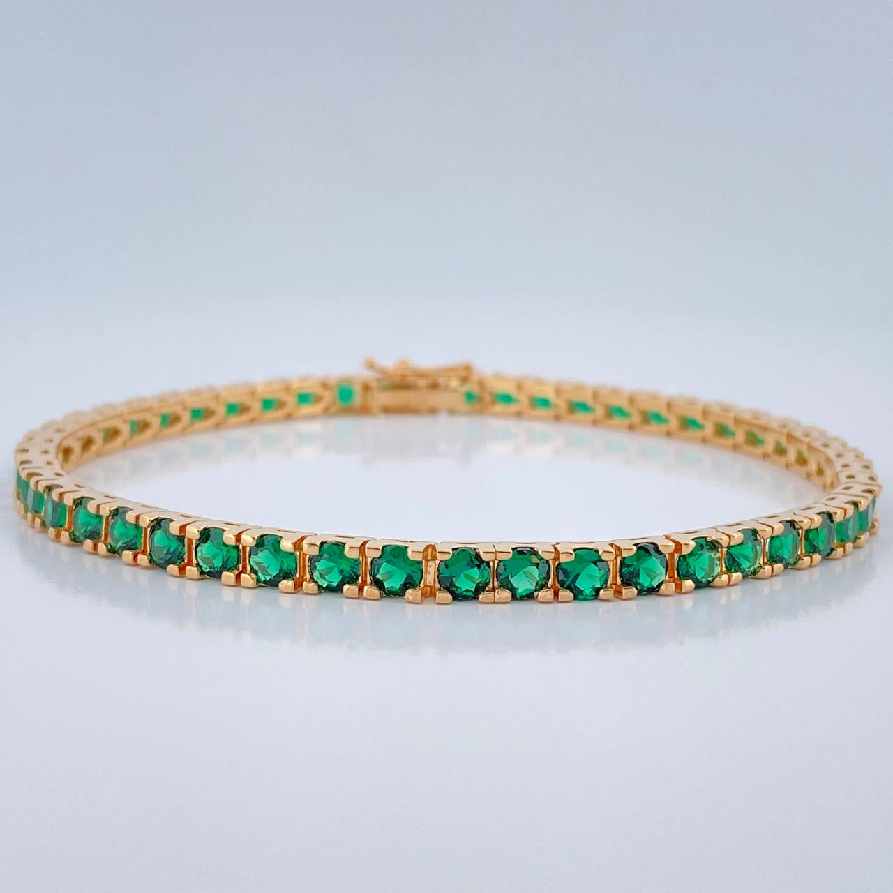 Pulso Tenis 16.3gr / 20cm / 4mm Oro Amarillo 18K %