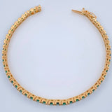 Pulso Tenis 16.3gr / 20cm / 4mm Oro Amarillo 18K %