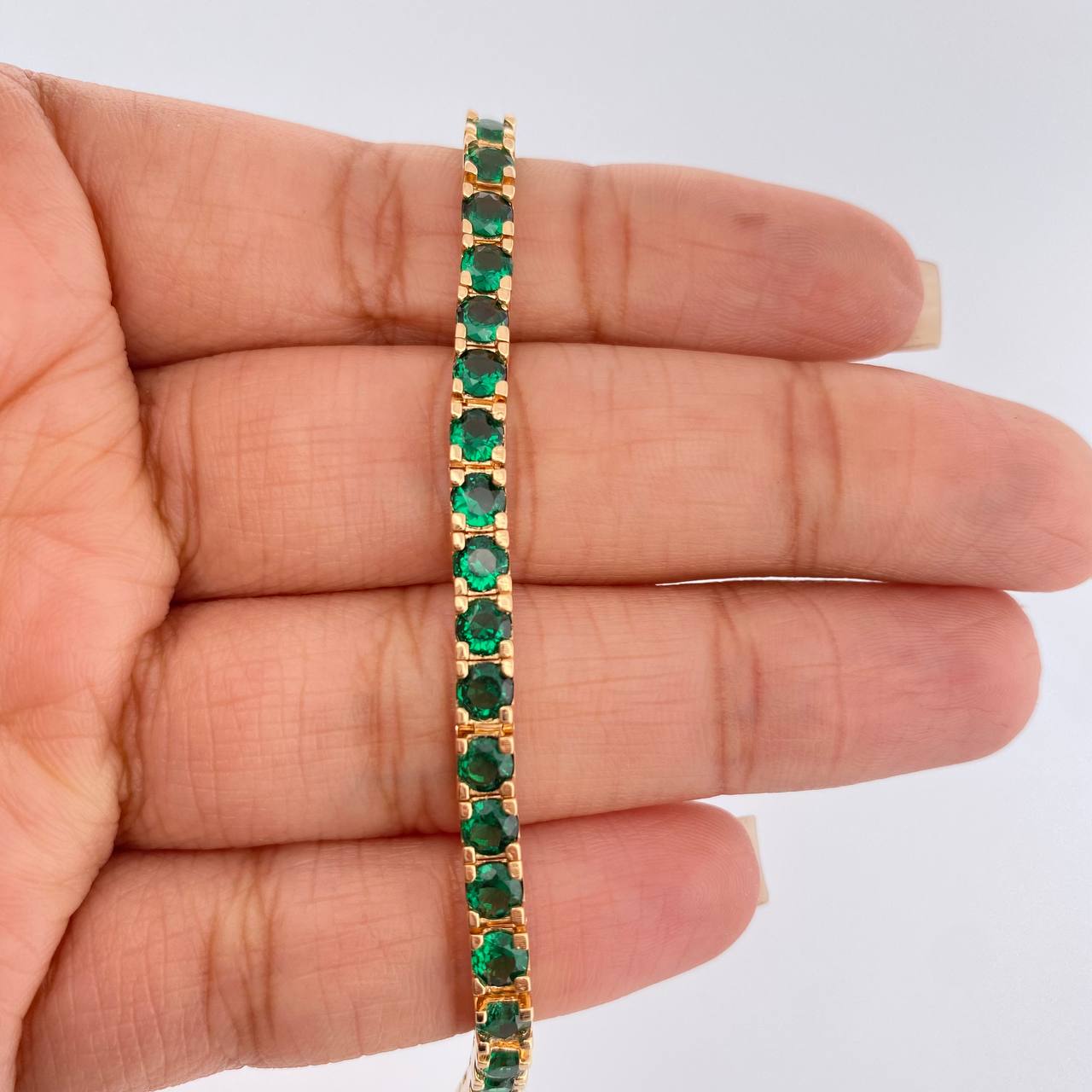 Pulso Tenis 16.3gr / 20cm / 4mm Oro Amarillo 18K %