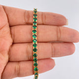 Pulso Tenis 16.3gr / 20cm / 4mm Oro Amarillo 18K %