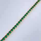 Pulso Tenis 16.3gr / 20cm / 4mm Oro Amarillo 18K %