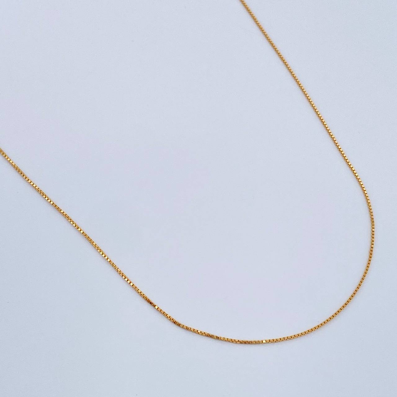 Cadena Veneciana 0.85gr / 45cm / 0.55mm Oro Amarillo +3 18K %