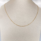 Cadena Veneciana 0.85gr / 45cm / 0.55mm Oro Amarillo +3 18K %