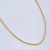 Cadena Lazo 1.35gr / 60cm / 1.2mm Oro Amarillo +3 18K %