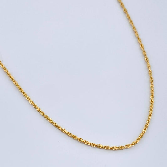 Cadena Lazo 0.9gr / 45cm / 1.2mm Oro Amarillo +3 18K %
