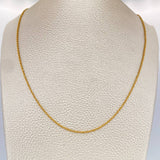 Cadena Lazo 1.35gr / 60cm / 1.2mm Oro Amarillo +3 18K %