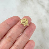 Herraje Herradura Caballo 0.85gr / 1.7cm / Troqueleado Oro Amarillo 18K ©