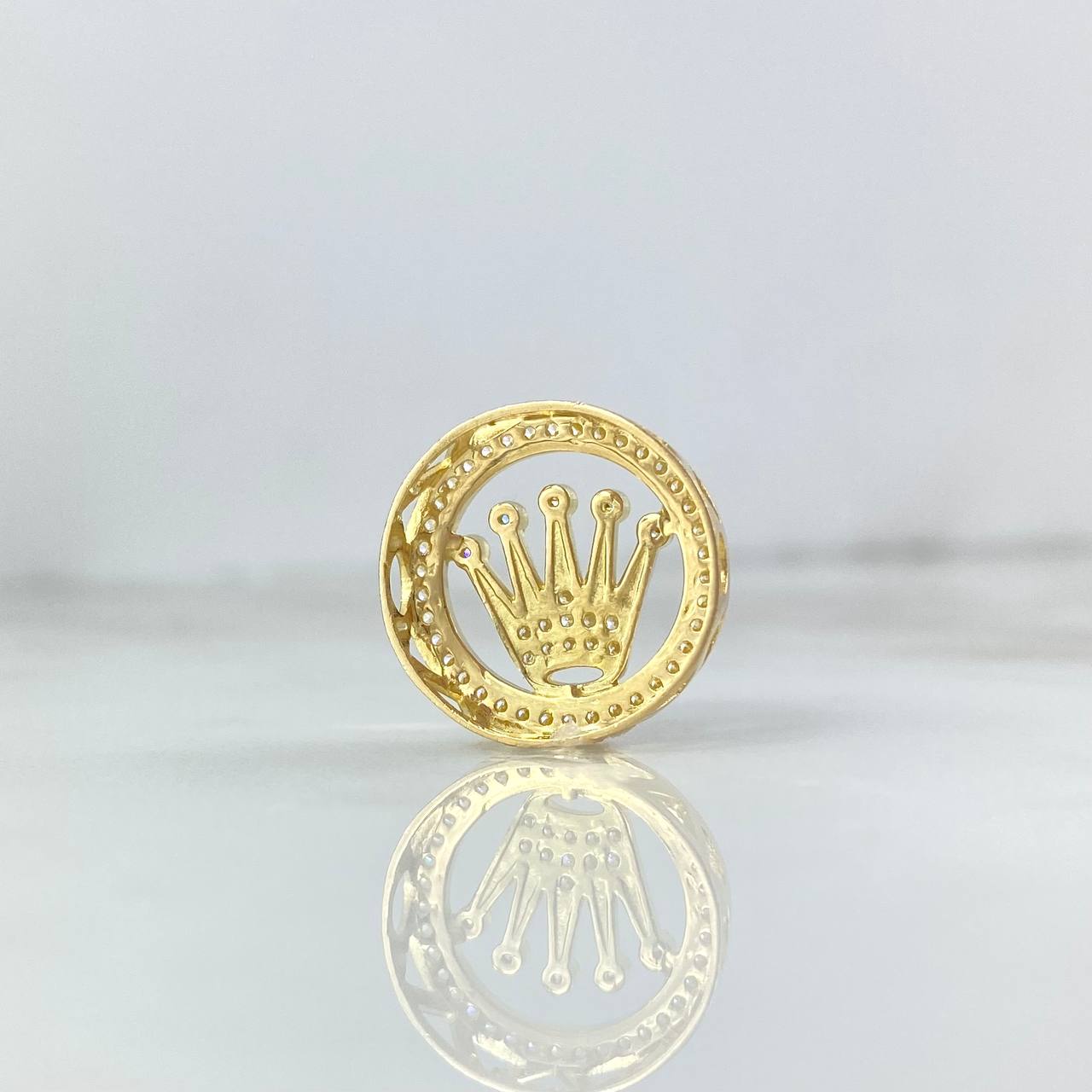 Herraje Corona Tambor 3gr / 1.7cm / Circones Blancos Oro Amarillo