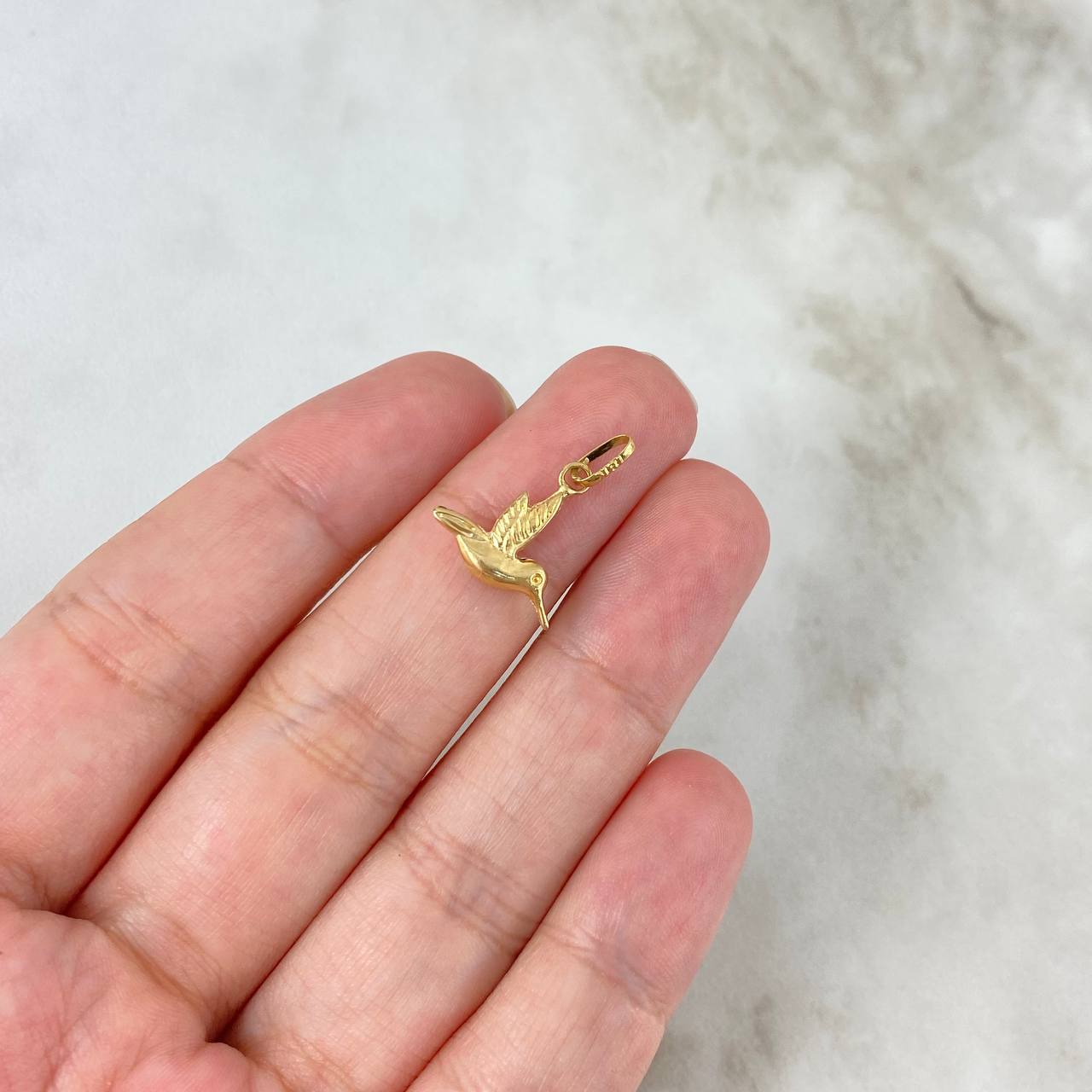 (revision)Dije Colibri 0.5gr / 1.8cm / Troquelada Oro Amarillo ©