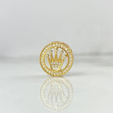 Herraje Corona Tambor 2.75gr / 1.5cm / Circones Blancos Oro Amarillo