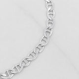 Pulso Rombos Corazones Esmeraldas 45pts 3.4g / 18cm / 3.1mm Plata 925